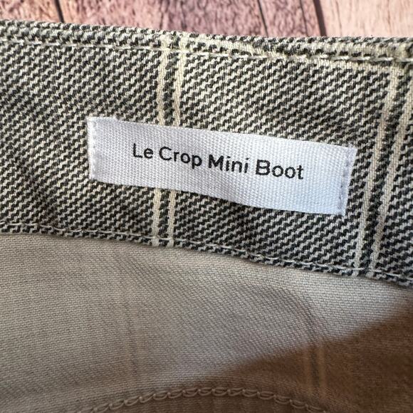 Frame Pants Le Crop Mini Boot Plaid Size 27 Versatile Work Casual Fall Spring - Picture 9 of 10
